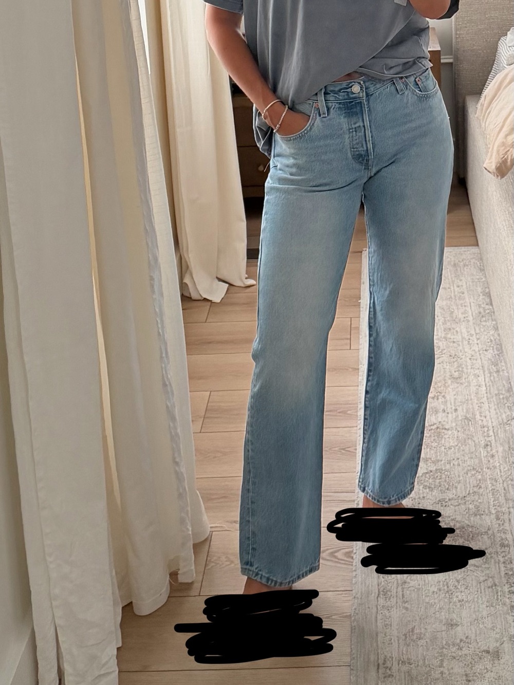 Levi's Light Blue Straight Leg Women's Jeans